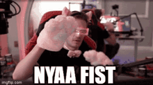 Nyaa Fist Pewdiepie GIF - Nyaa Fist Pewdiepie Brofist GIFs
