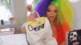 Trisha Paytas Rainbow Birkin GIF