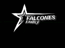 falcones family logo on a black background