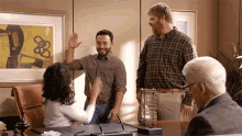 High Five Double High Five GIF - High Five Double High Five Ignored GIFs
