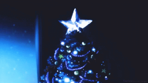 Christmas Tree Anime Girl an art print by Minki Artsy  INPRNT