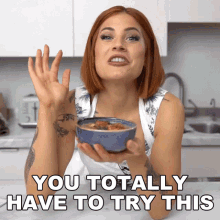 You Totally Have To Try This Candice Hutchings GIF - You Totally Have To Try This Candice Hutchings Edgy Veg GIFs