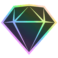 Rainbow Diamond Sticker - Rainbow Diamond Transparent Stickers