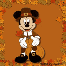 Pumpkin Mickey Mouse GIF - Pumpkin Mickey Mouse Fall Season GIFs