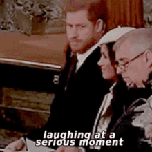 Prince Harry Laugh GIF - Prince Harry Laugh Serious GIFs