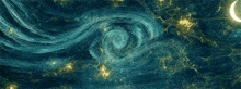 a painting of the night sky with a crescent moon