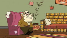 Attacked By Bees Grandpa Hector GIF - Attacked By Bees Grandpa Hector The Casagrandes GIFs