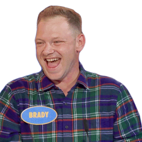 Laughing Brady Sticker - Laughing Brady Family Feud Canada Stickers