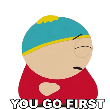 You Go First Cartman Sticker - You Go First Cartman South Park Stickers
