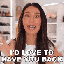 I'D Love To Have You Back Shea Whitney GIF - I'D Love To Have You Back Shea Whitney I'D Be Honored To Have You Back GIFs