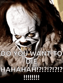 pennywise it scary smile
