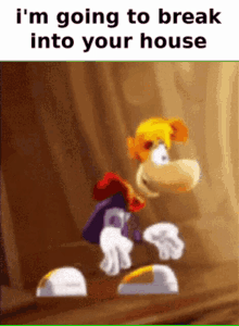 Im Going To Break Into Your House Rayman GIF