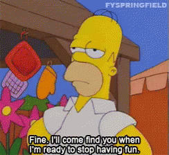 When Your Boring Friends Want To Hinder You GIF - Homer Simpson The Simpsons Boring People GIFs