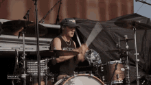 Playing Drums Ryan Hurd GIF - Playing Drums Ryan Hurd Stagecoach GIFs