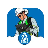 a cartoon of a man holding a tablet with the words seu giz esta atualizado below him