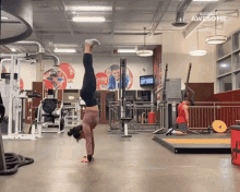 Hand Stand People Are Awesome GIF - Hand Stand People Are Awesome Gym Day GIFs