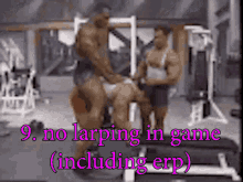 bodybuilder larp larping gym rule9