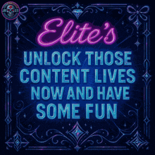 elite 's unlock those content lives now and have some fun