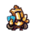 a pixel art drawing of a man wearing sunglasses and a blue bow tie