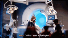 barry caitlin needs to apologize while sitting in an operating room