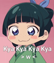 a picture of a little girl with the caption kya kya kya
