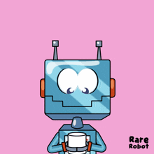 a cartoon drawing of a robot with the words happy hump day