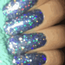 glitter nail