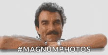 Tom Magnum Smiling GIF - Tom Magnum Smiling Shakes Head GIFs