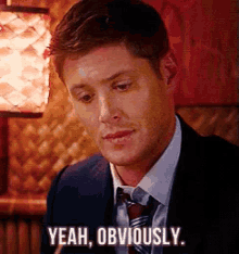 Obviously GIF - Supernatural Dean Winchester Jensen Ackles GIFs