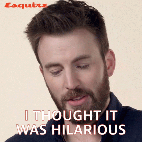 I Thought It Was Hilarious Chris Evans GIF - I Thought It Was Hilarious Chris Evans Esquire GIFs