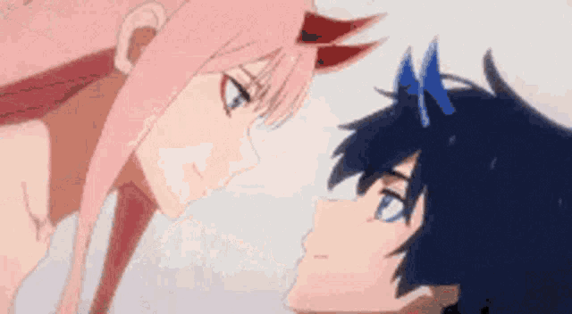 Darling in The Franxx 2  Anime, Anime estético, Beijo anime