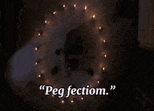peg fection is written in white letters on a black background