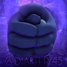 a picture of a fist with the name diakitty45 on it