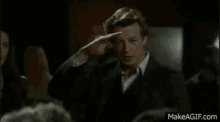 the mentalist patrick jane salute yes sir