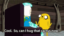 Adventure Time Cactus Hug GIF - Adventure Time Cactus Hug Hug GIFs