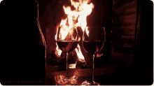 Wine Fireplace GIF - Wine Fireplace Date GIFs