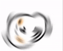 a blurred image of a person 's face with a circle around it