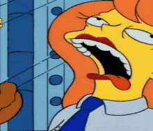 Mindy Simmons The Simpsons GIF - Mindy Simmons The Simpsons Tongue Out GIFs