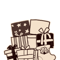 Merry Christmas Gifts Sticker