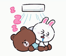 sleepy sleeping air conditioner drooling snoring