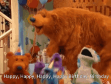 Bear Inthe Big Blue House Happy Birthday GIF - Bear Inthe Big Blue House Happy Birthday GIFs