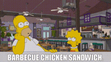 The Simpsons Homer Simpson GIF - The Simpsons Homer Simpson Barbecue Chicken Sandwich GIFs