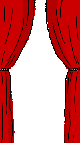 Vorhang Curtain Sticker - Vorhang Curtain Stage Stickers