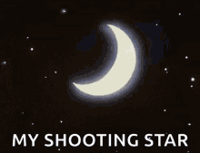 Moon Star GIF - Moon Star My Shooting Star GIFs