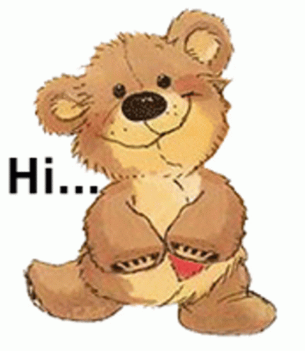 Hi Teddy Bear GIF - Hi Teddy Bear Sweet - Discover & Share GIFs
