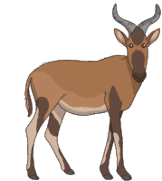 Antelope Hartebeest Sticker