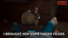 I Brought You Some Finger Foods Frank GIF