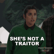 Shes Not A Traitor Izzy Garcia GIF - Shes Not A Traitor Izzy Garcia Power Rangers Dino Fury GIFs