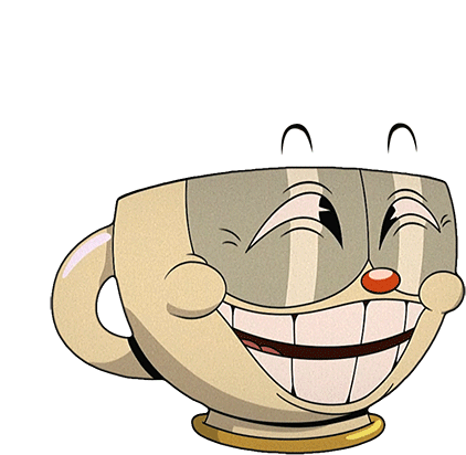 Laughing Cuphead Sticker - Laughing Cuphead The Cuphead Show Stickers