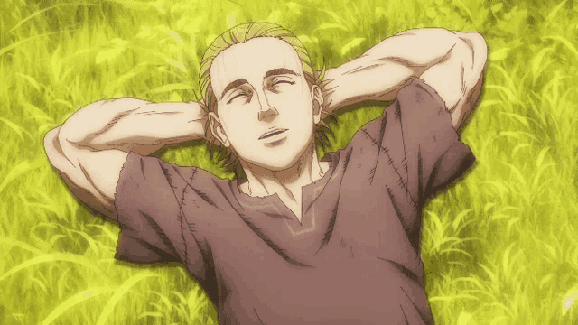 Vinland Saga Thorfinn GIF - Vinland Saga Thorfinn Relaxing - Discover &  Share GIFs